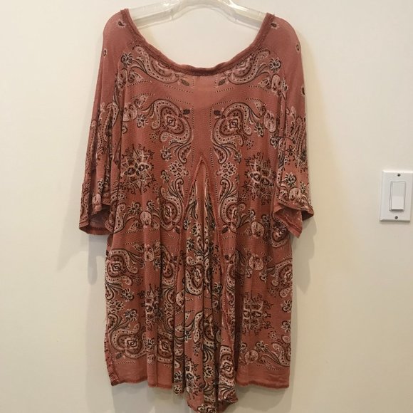 Free People No Matter What top, Moody Combo (dusty pink) size M - Picture 4 of 10